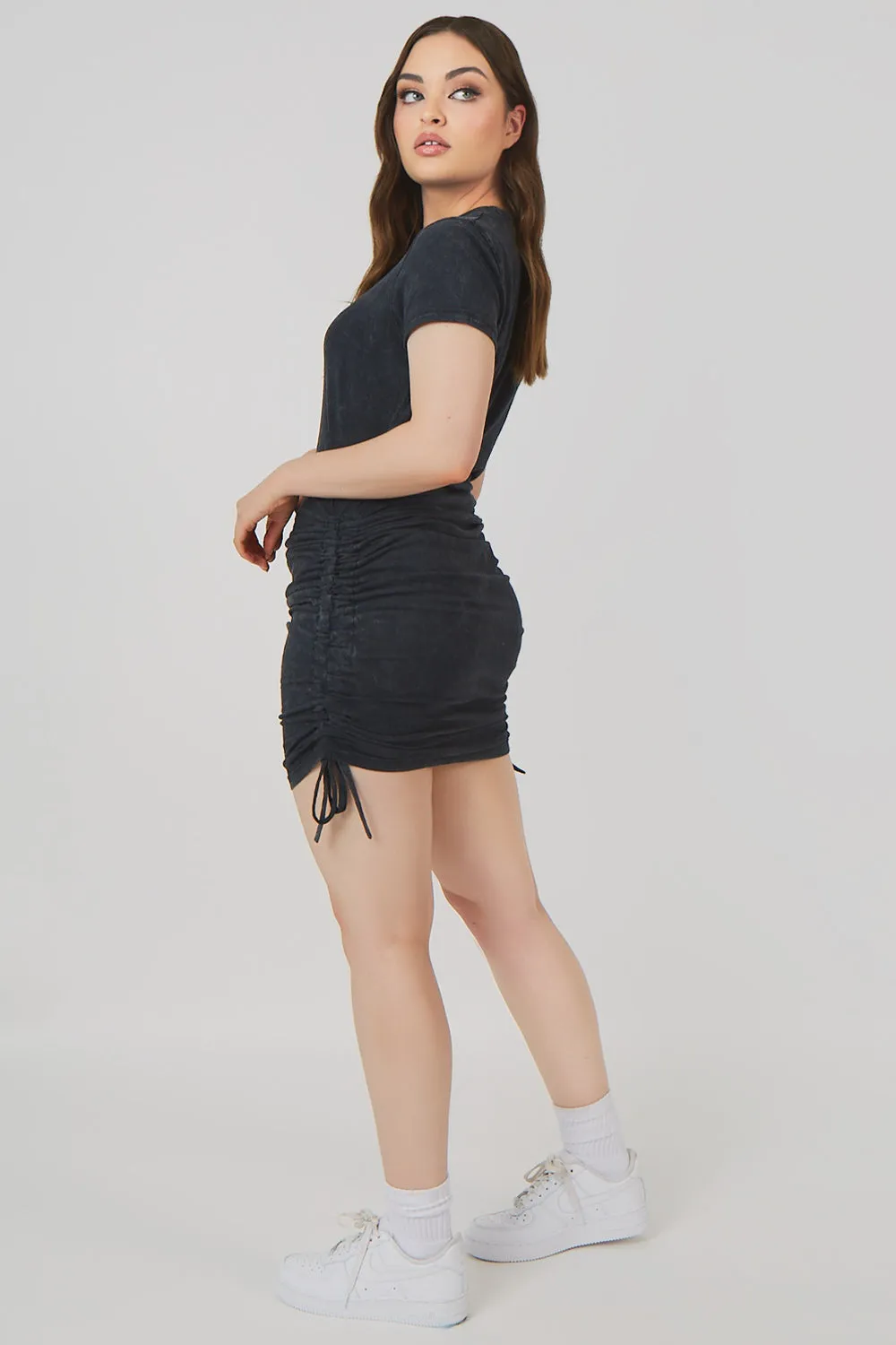 Bodycon Mini T Shirt Dress Acid Wash sold by Public Desire product image thumbnail 3