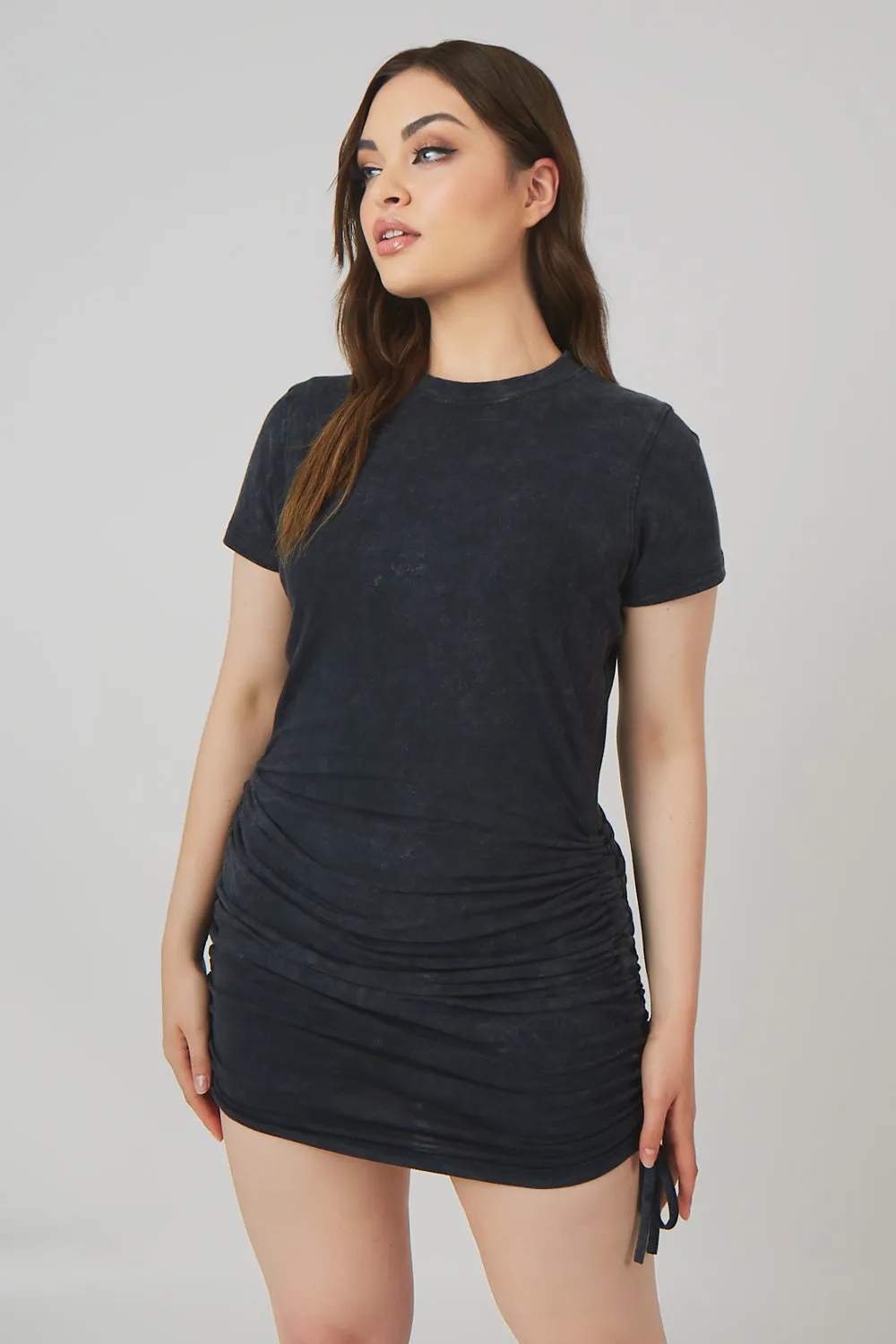 Bodycon Mini T Shirt Dress Acid Wash sold by Public Desire product image thumbnail 2