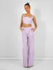 Tailored Wide Leg Trousers Lilac sold by Public Desire