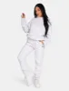 Embroidered Wave Slogan Seam Front 90'S Joggers Oatmeal Marl sold by Public Desire