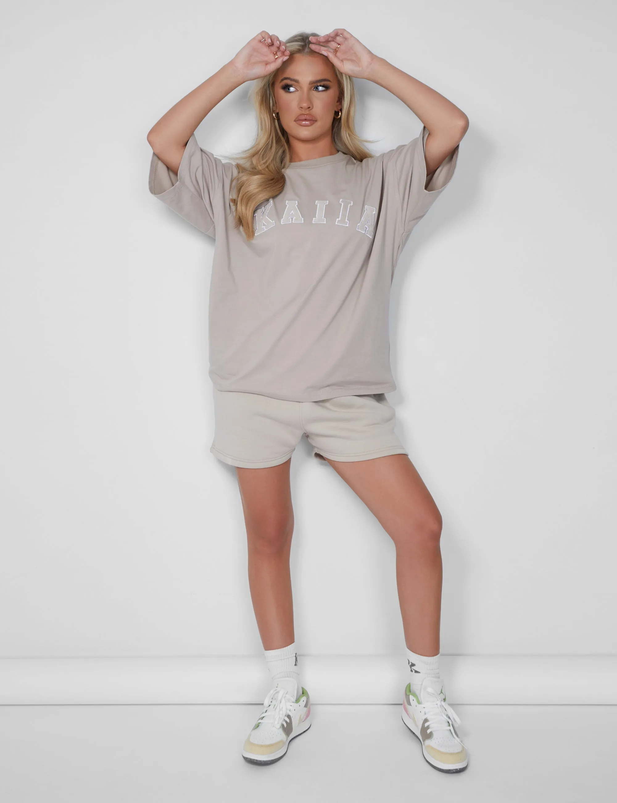 Kaiia Oversized T-shirt Stone sold by Public Desire product image thumbnail 2