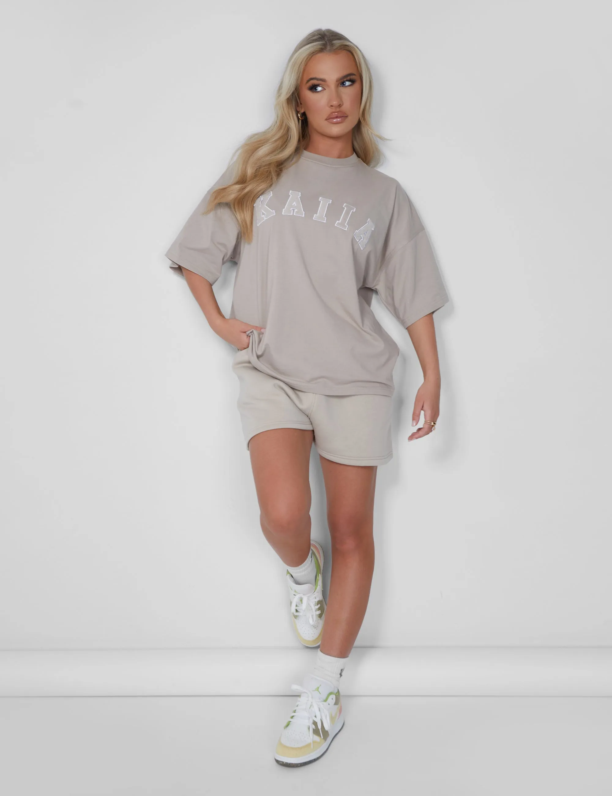Kaiia Oversized T-shirt Stone sold by Public Desire product image thumbnail 5