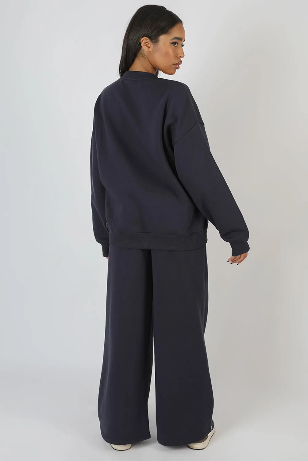 Super Wide Leg Joggers Ink Blue sold by Public Desire product image thumbnail 3