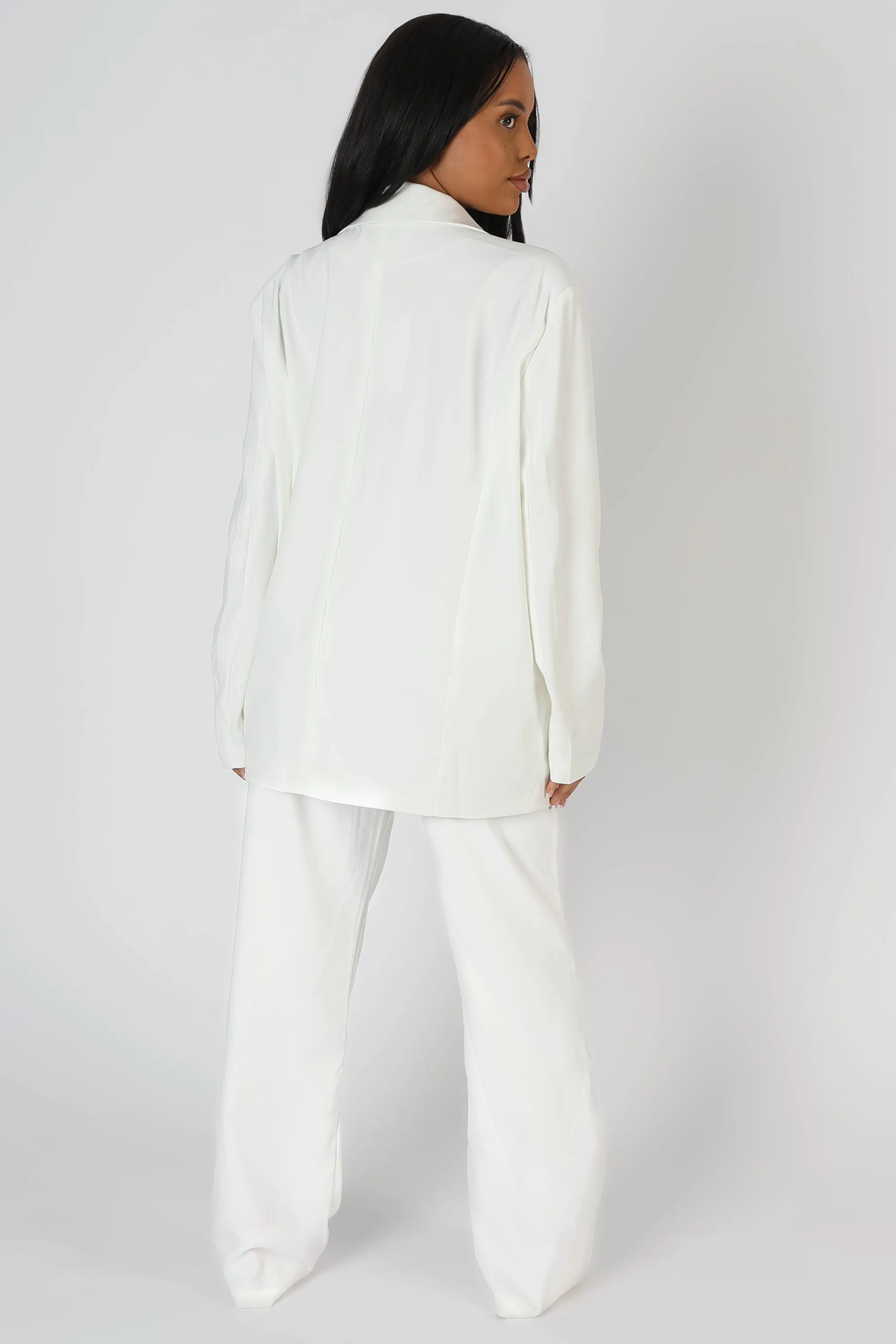 Oversized Dad Blazer White sold by Public Desire product image thumbnail 2