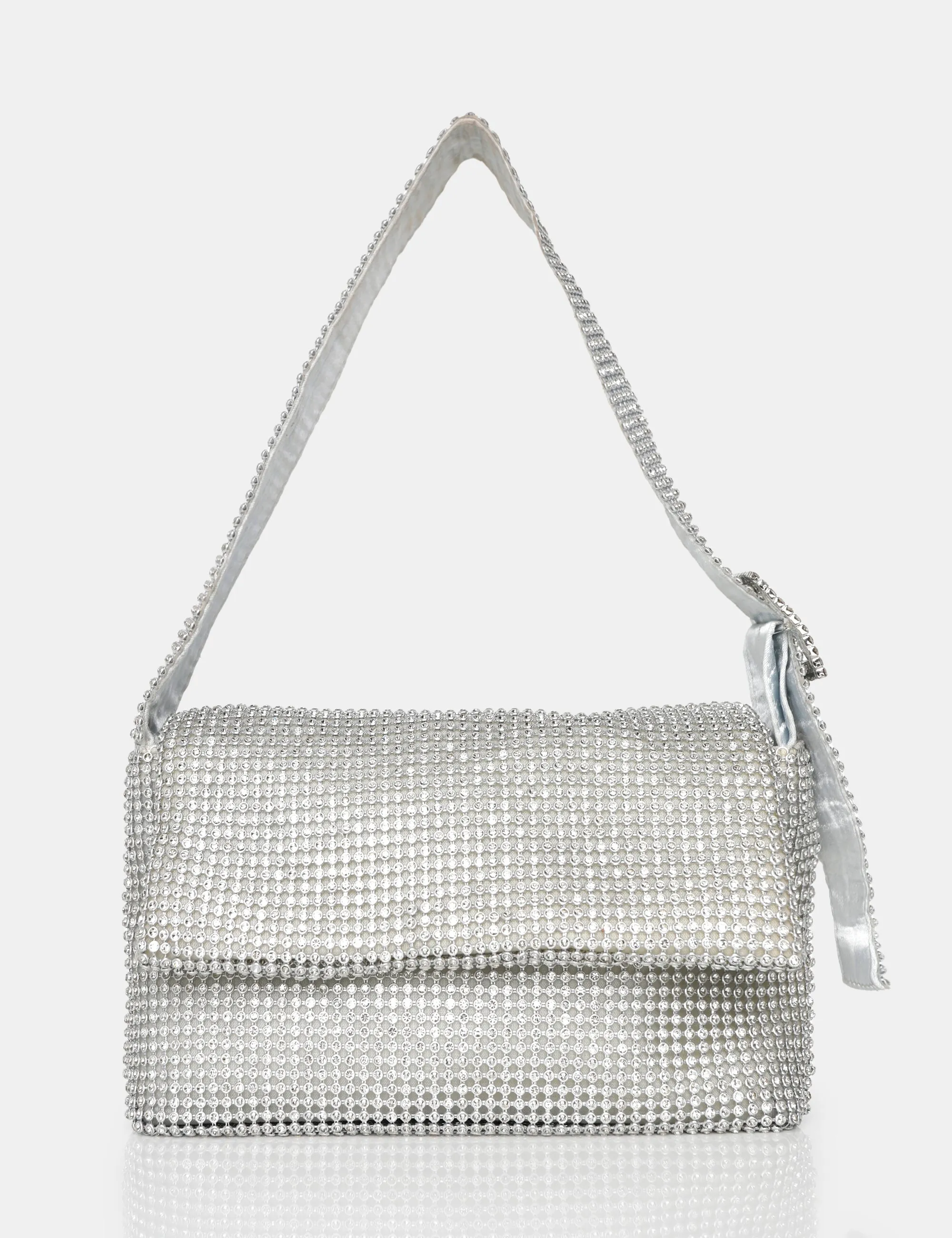 The Luella Silver Diamante Bag sold by Public Desire