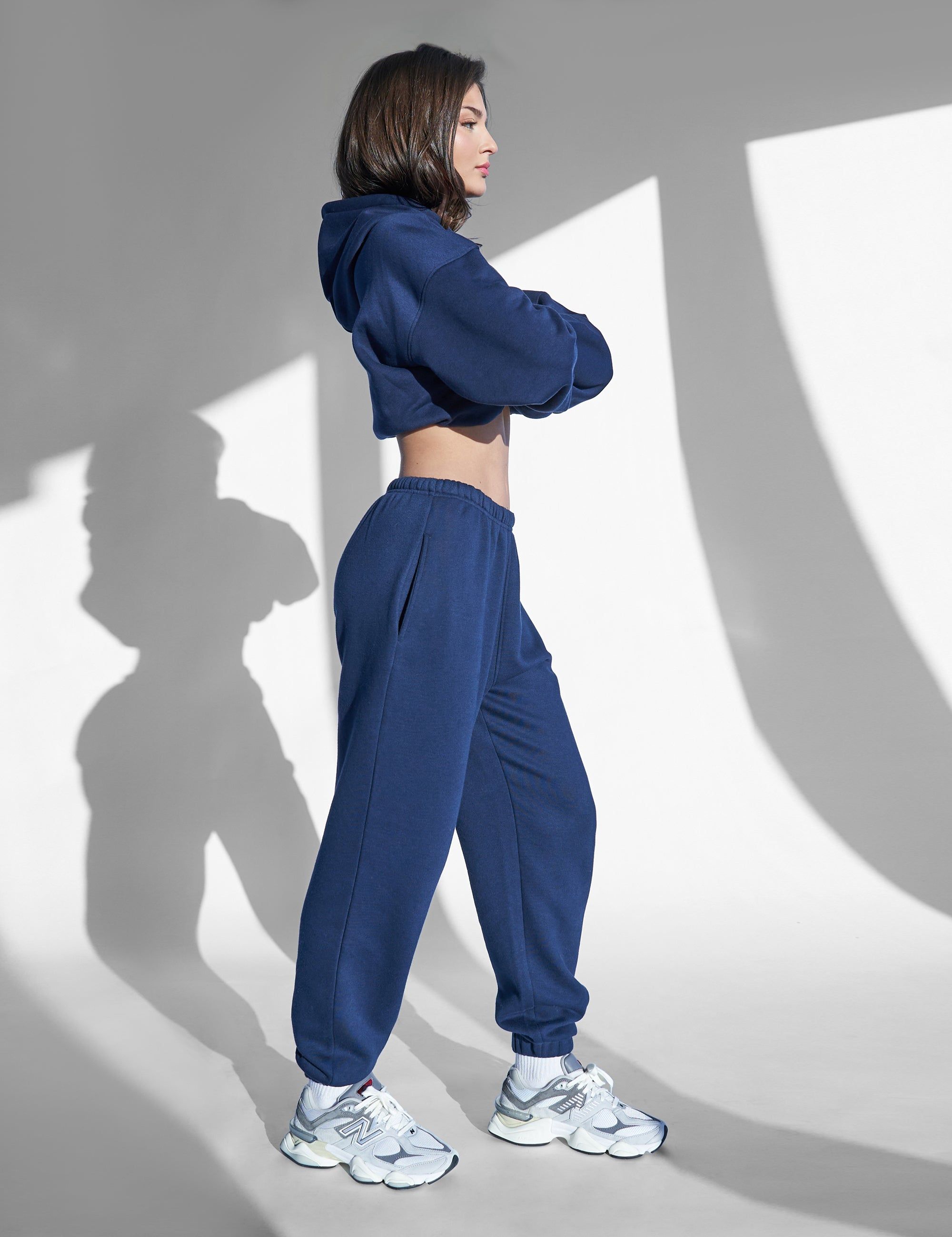 Kaiia Sport Relaxed Fit Cuffed Joggers Navy sold by Public Desire product image thumbnail 2