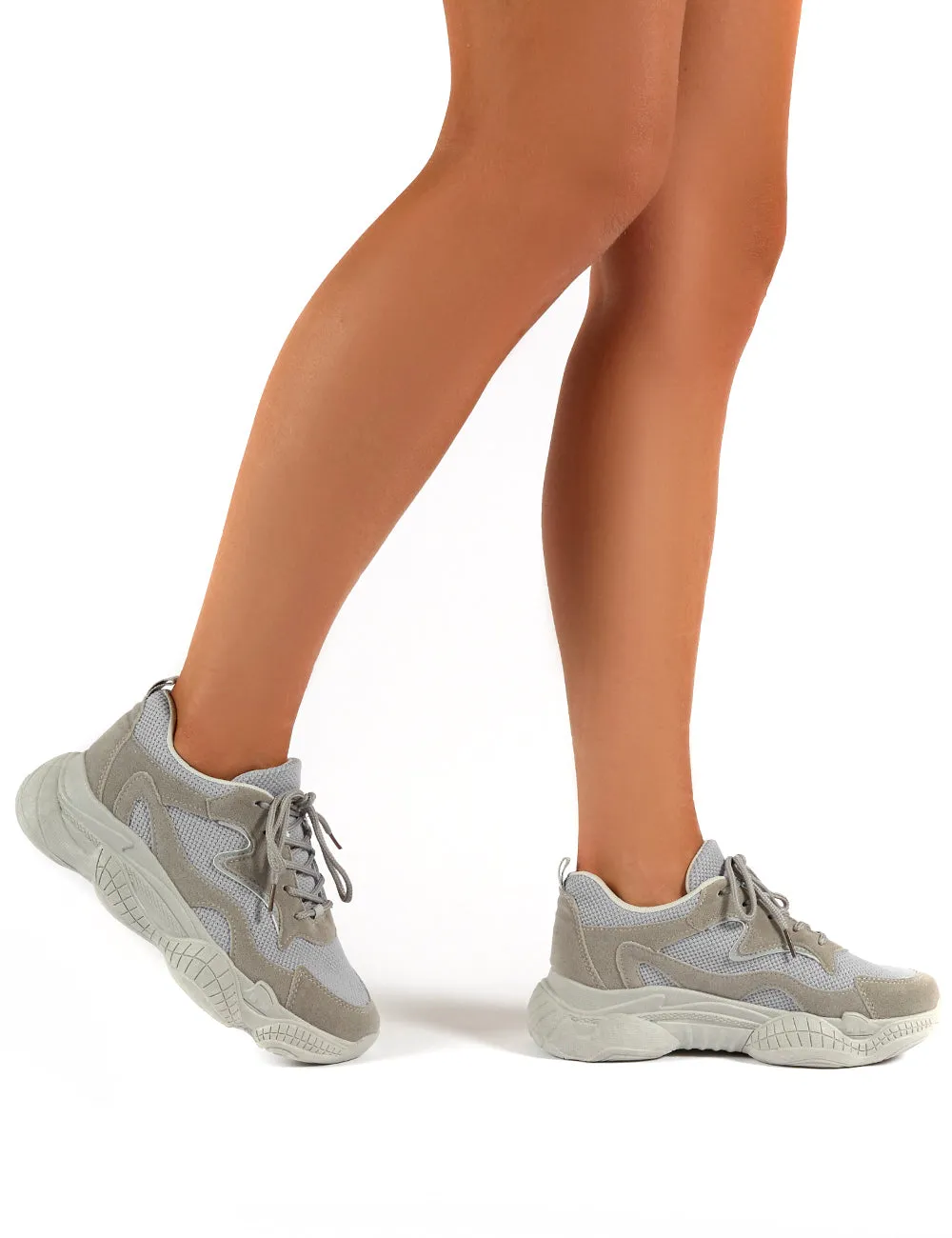 Sprint Grey Chunky Sole Trainers sold by Public Desire product image thumbnail 4