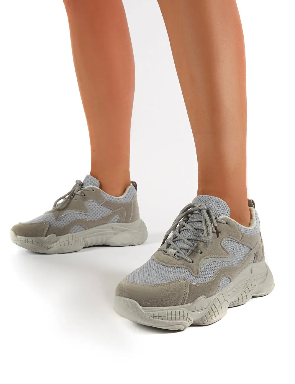 Sprint Grey Chunky Sole Trainers sold by Public Desire product image thumbnail 3