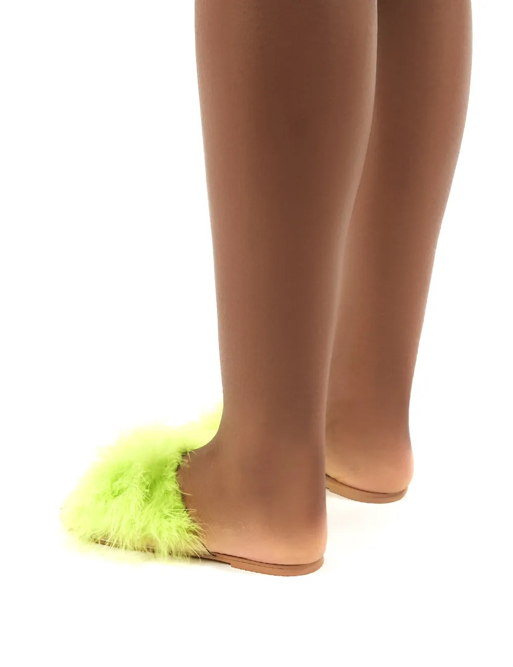 Bubbly Yellow Feather Slider Flat Sandals sold by Public Desire product image thumbnail 3