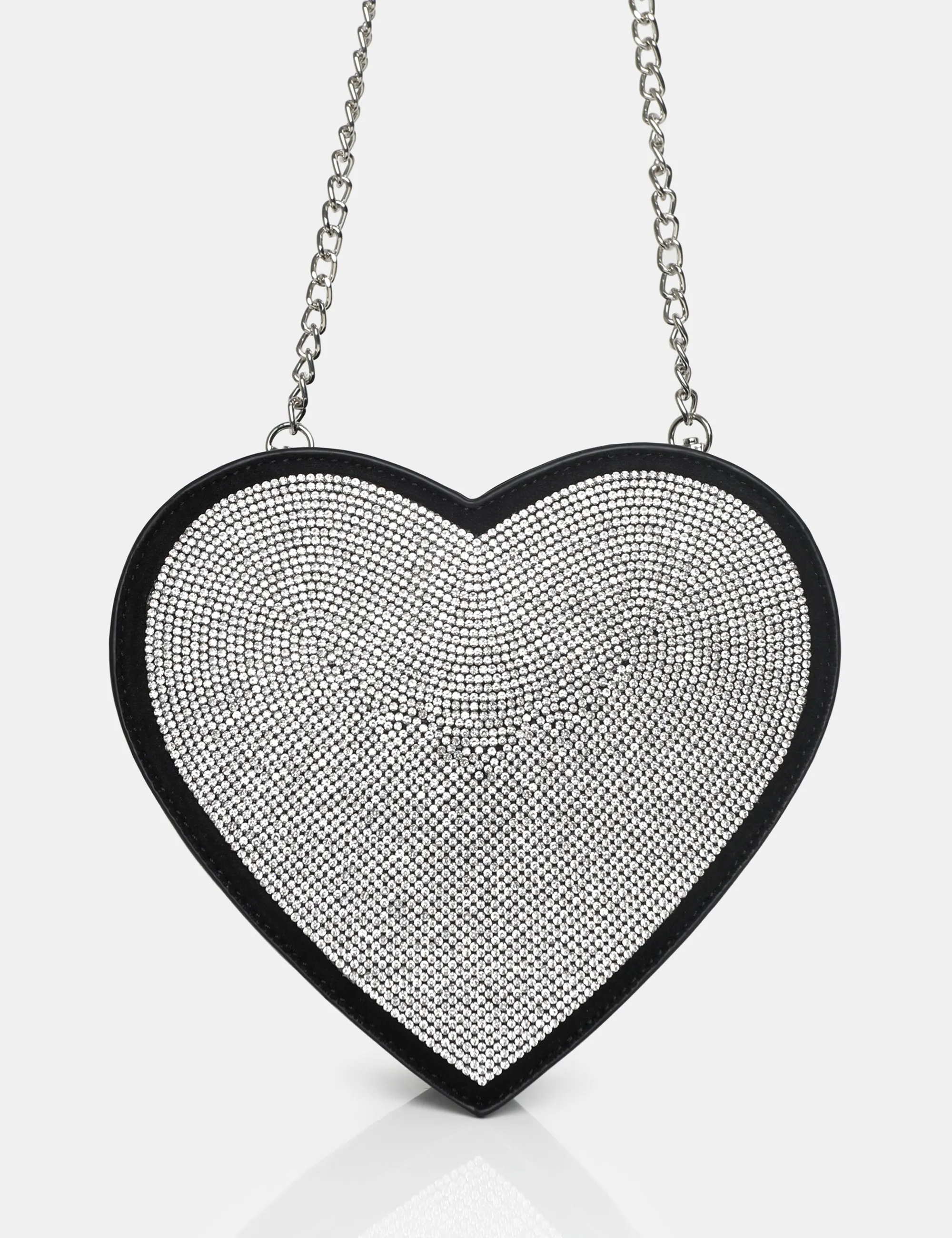 The Phillippa Black PU Diamante Bag sold by Public Desire