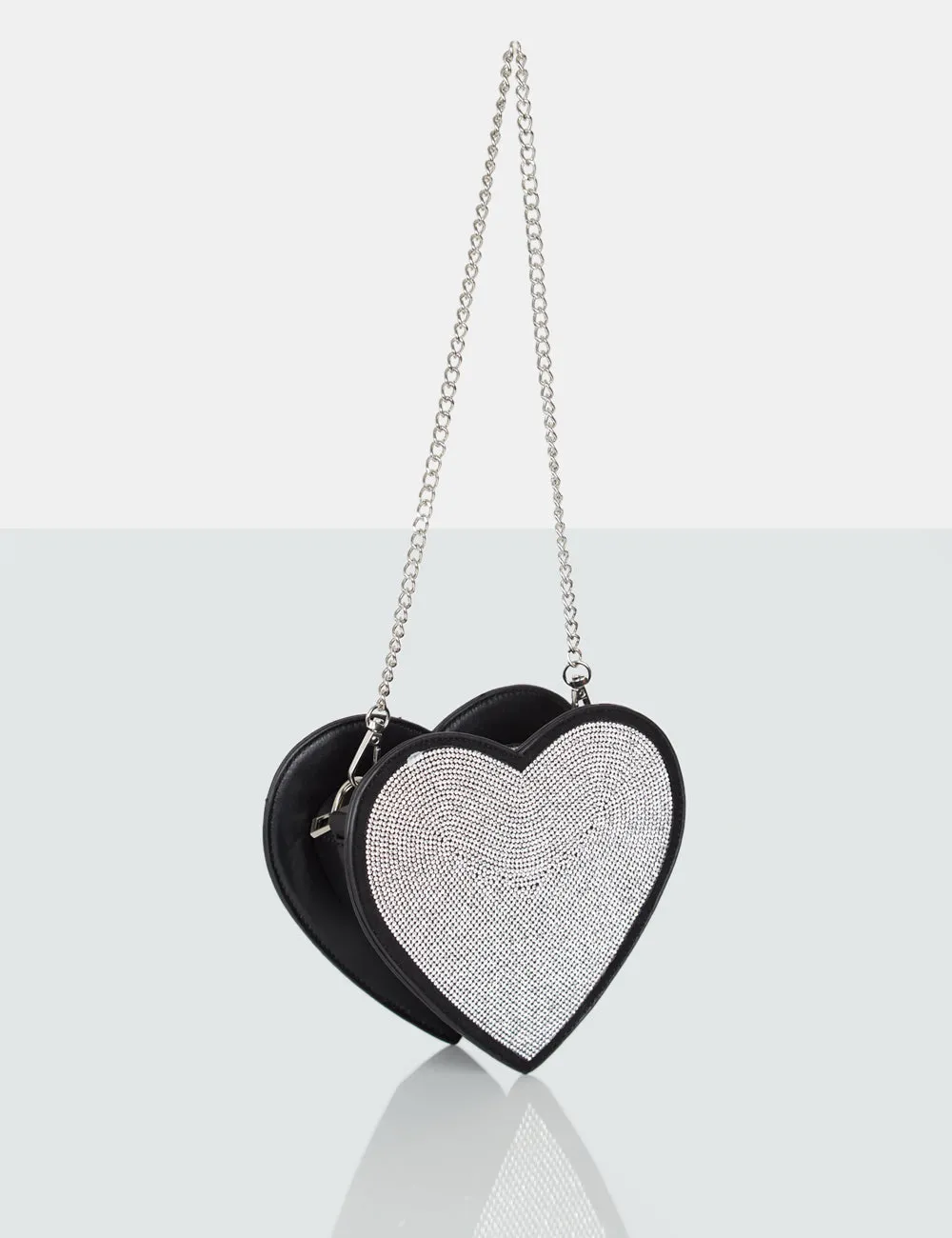 The Phillippa Black PU Diamante Bag sold by Public Desire product image thumbnail 5