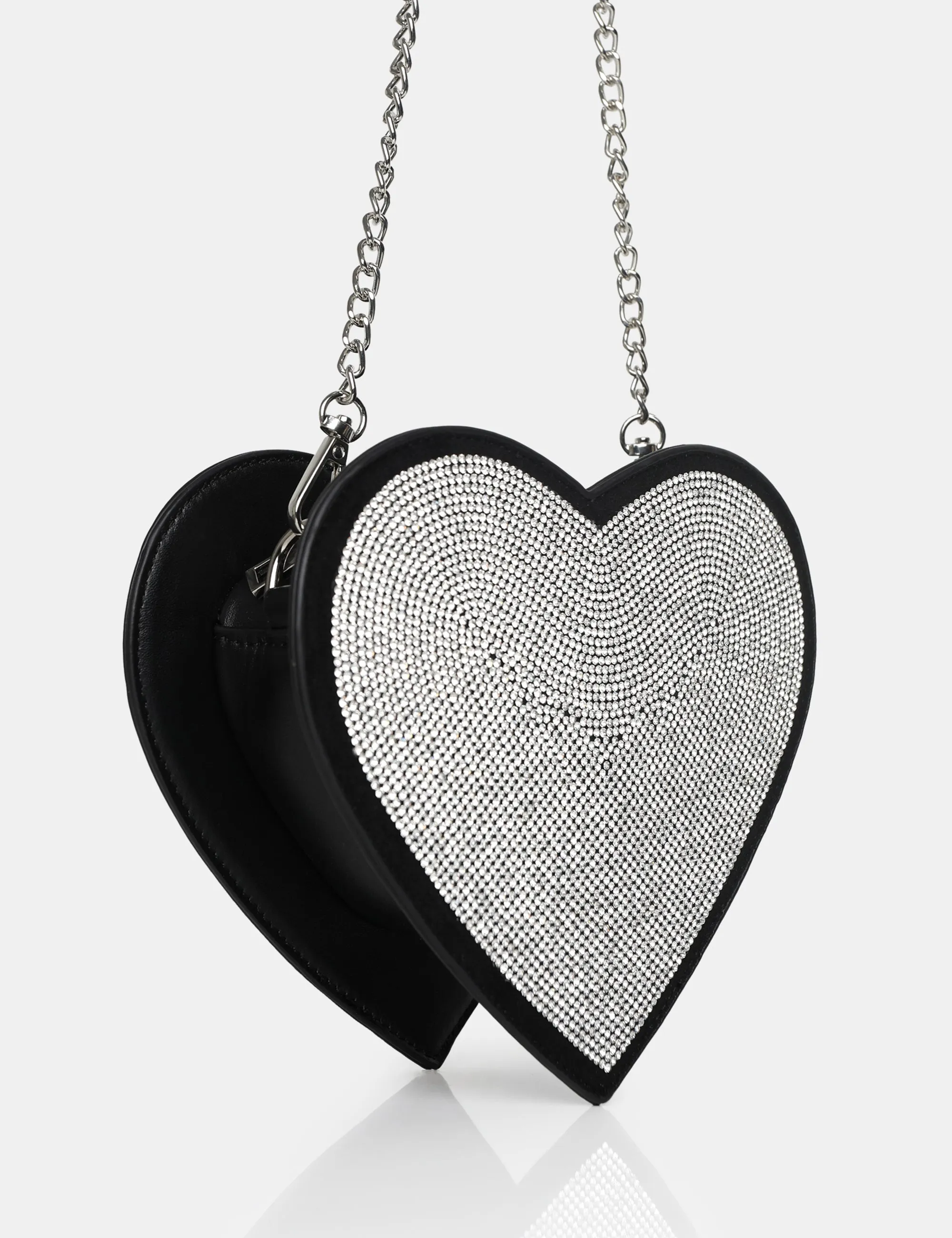 The Phillippa Black PU Diamante Bag sold by Public Desire product image thumbnail 2