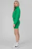 Oversized Half Zip Gathered Hem Sweat Green sold by Public Desire