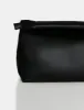 The Aria Black Folded Detail Clutch Bag sold by Public Desire