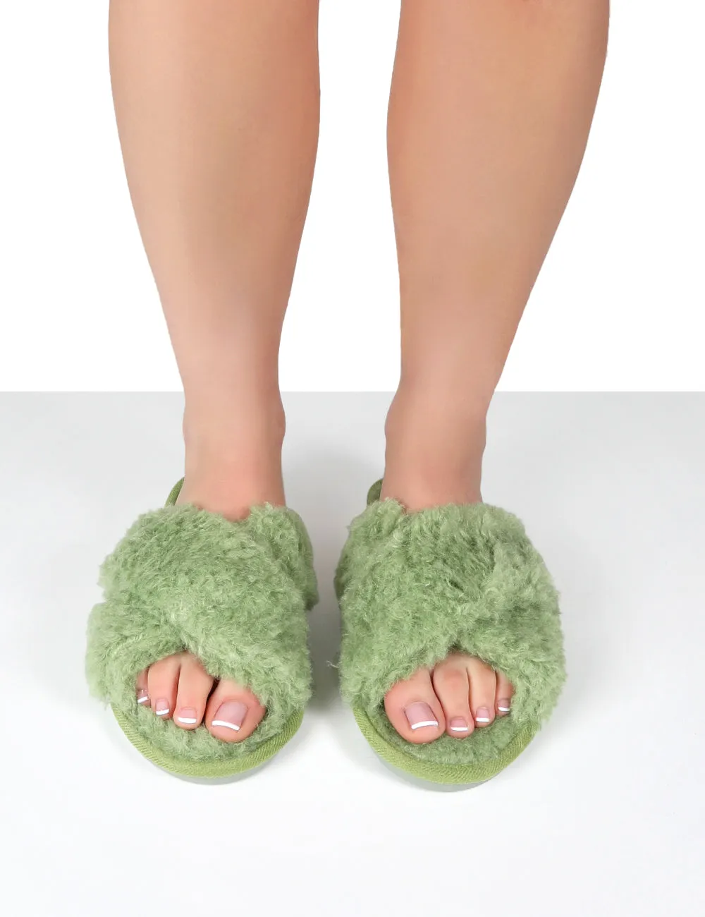 Nightcap Green Cross Strap Slippers sold by Public Desire product image thumbnail 4