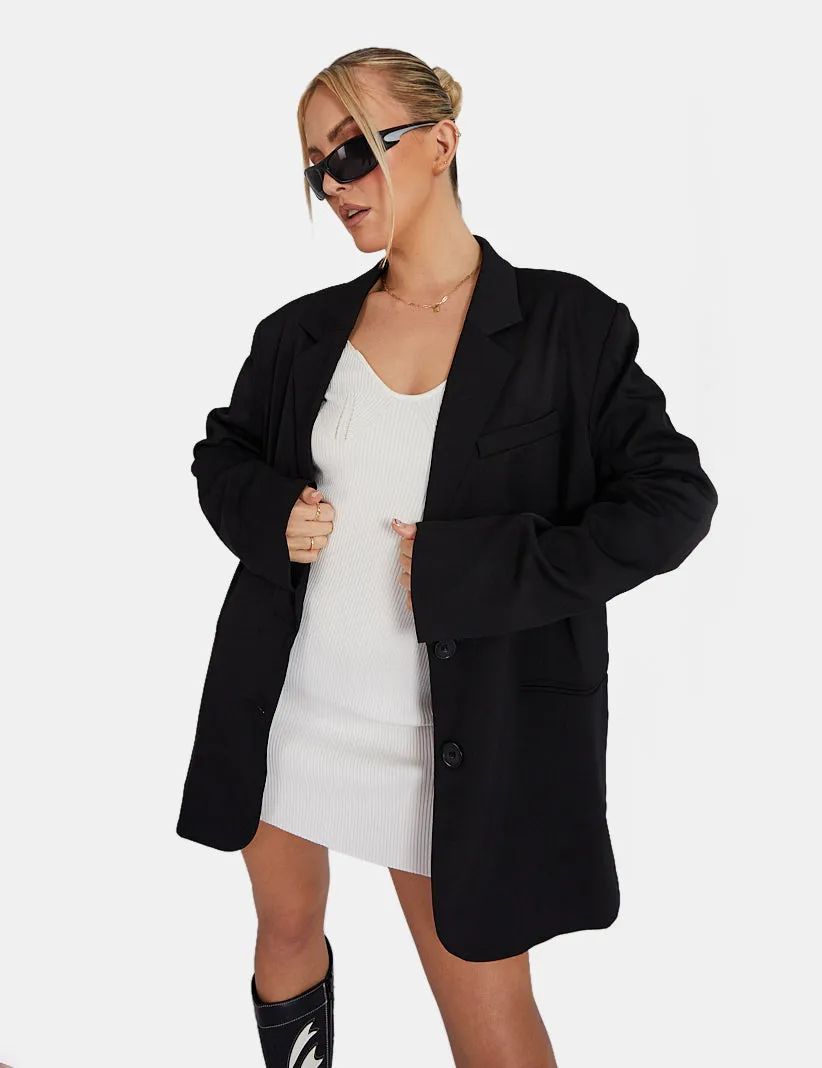 Longline Blazer Black sold by Public Desire product image thumbnail 3