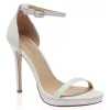 Lottie White Barely There High Heel sold by Public Desire