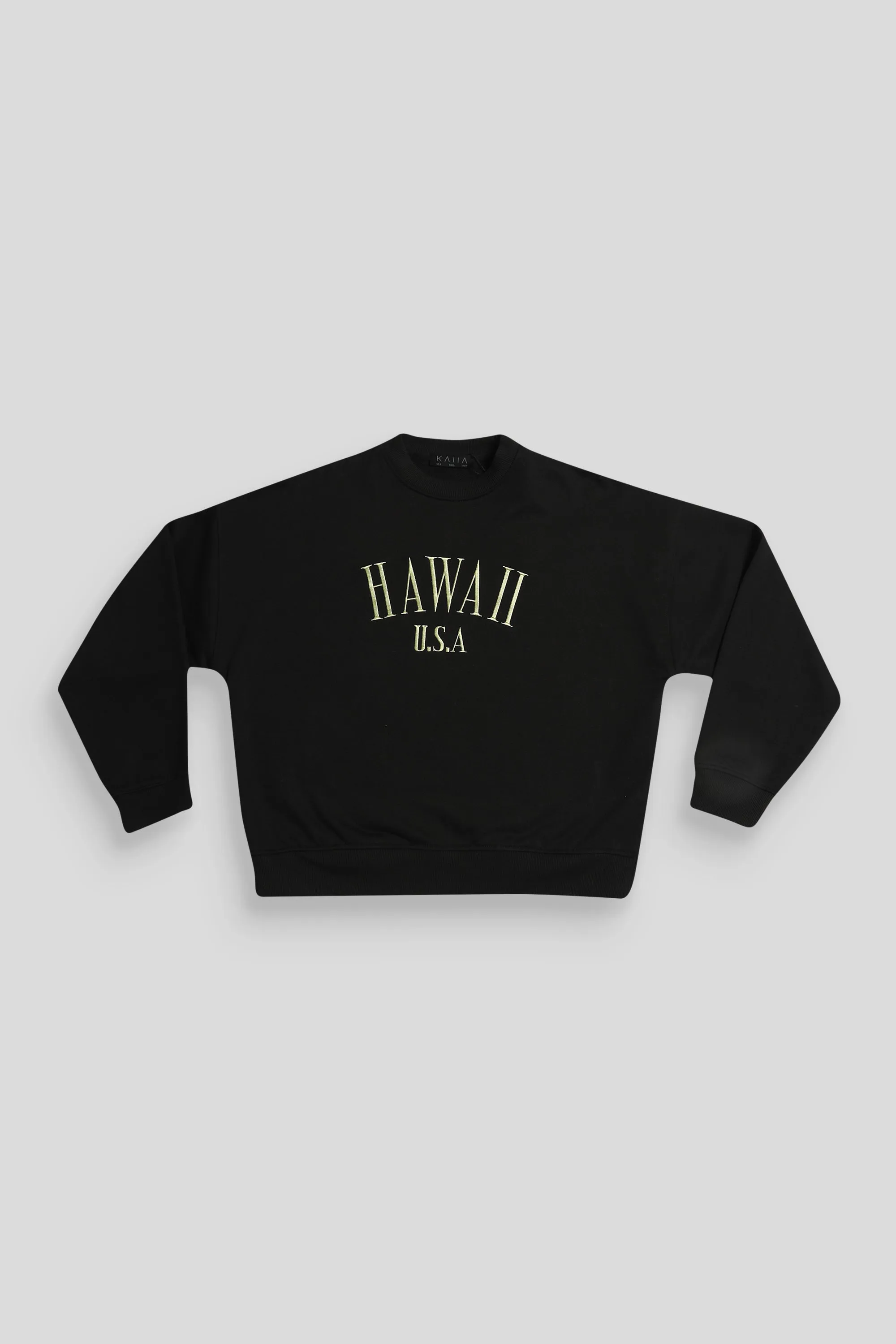 Hawaii Embroidered Sweatshirt Black sold by Public Desire product image thumbnail 2