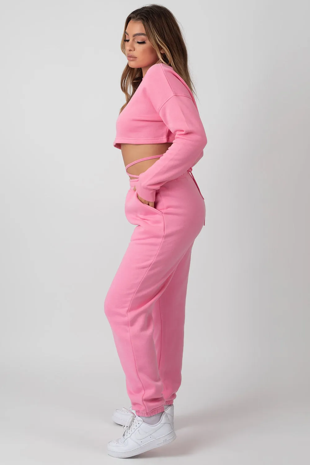Oversized Fit Strappy 90S Joggers Pink sold by Public Desire product image thumbnail 5