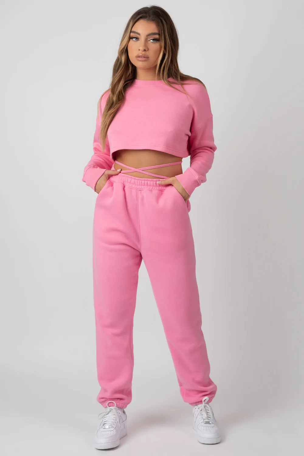 Oversized Fit Strappy 90S Joggers Pink sold by Public Desire product image thumbnail 2