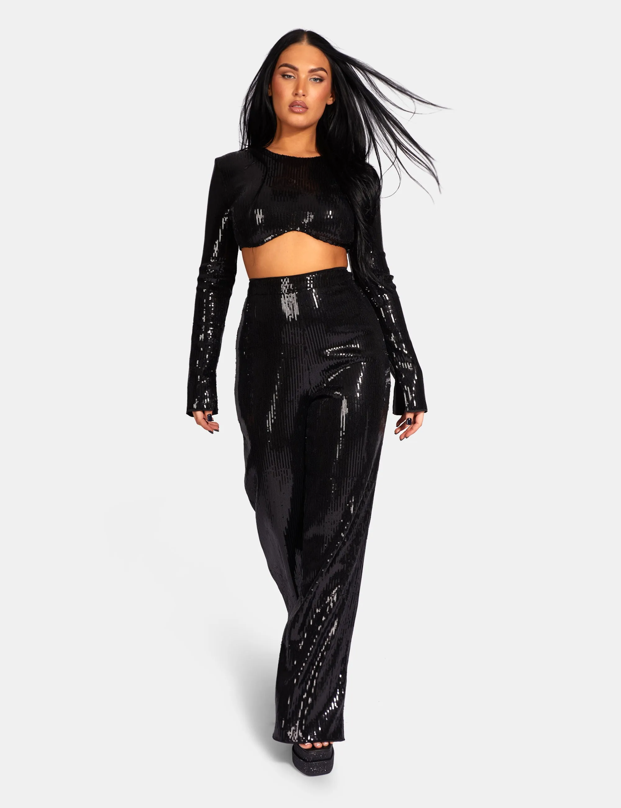 Ultimate Sequin Underbust Top Black sold by Public Desire product image thumbnail 3