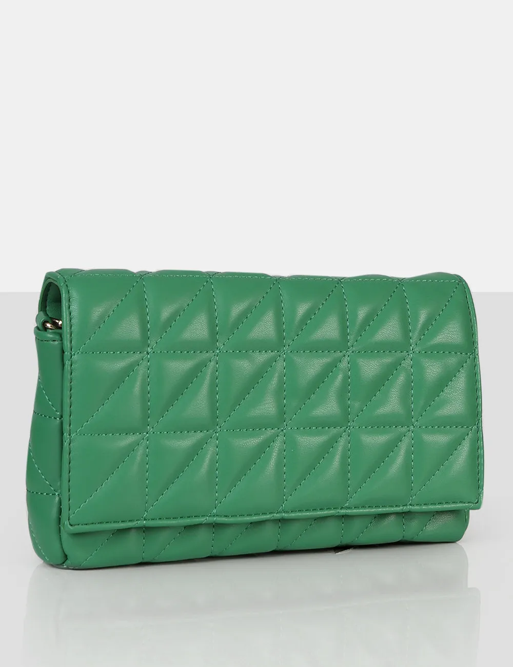 The Kahlo Green Gold Chain Shoulder Mini Bag sold by Public Desire product image thumbnail 2