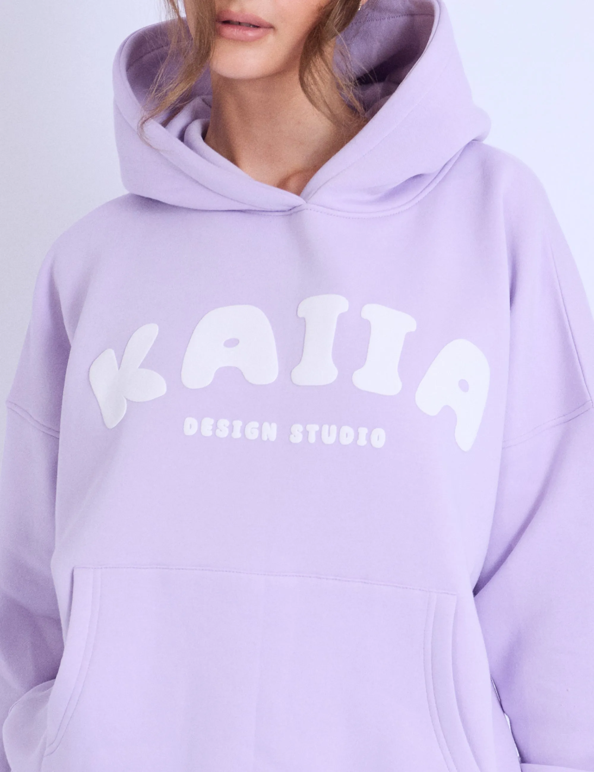 Public Desire Kaiia Design Studio Bubble Logo Oversized Hoodie