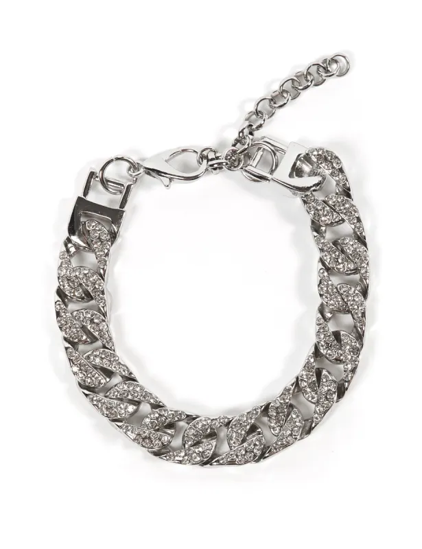 Silver Diamante Chain Anklet sold by Public Desire
