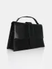 The Mika Black Croc Bag sold by Public Desire