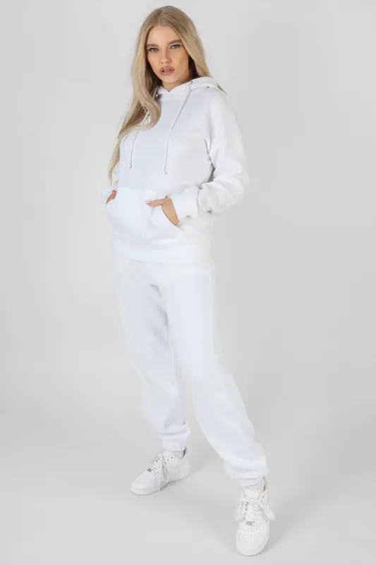 Oversized Hoodie With Front Pocket White sold by Public Desire