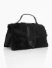 The Mika Black Shearling Mini Bag sold by Public Desire