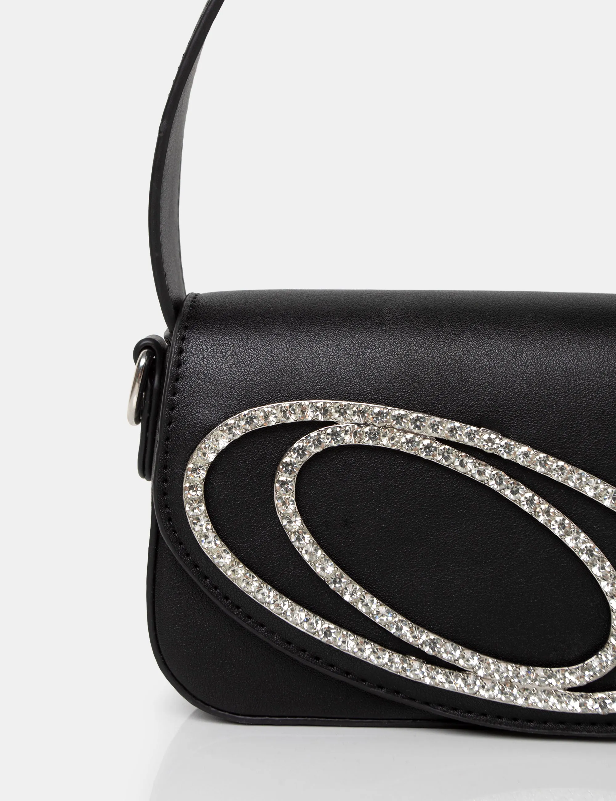 The Tonic Black Pu Diamante Mini Grab Bag sold by Public Desire product image thumbnail 3