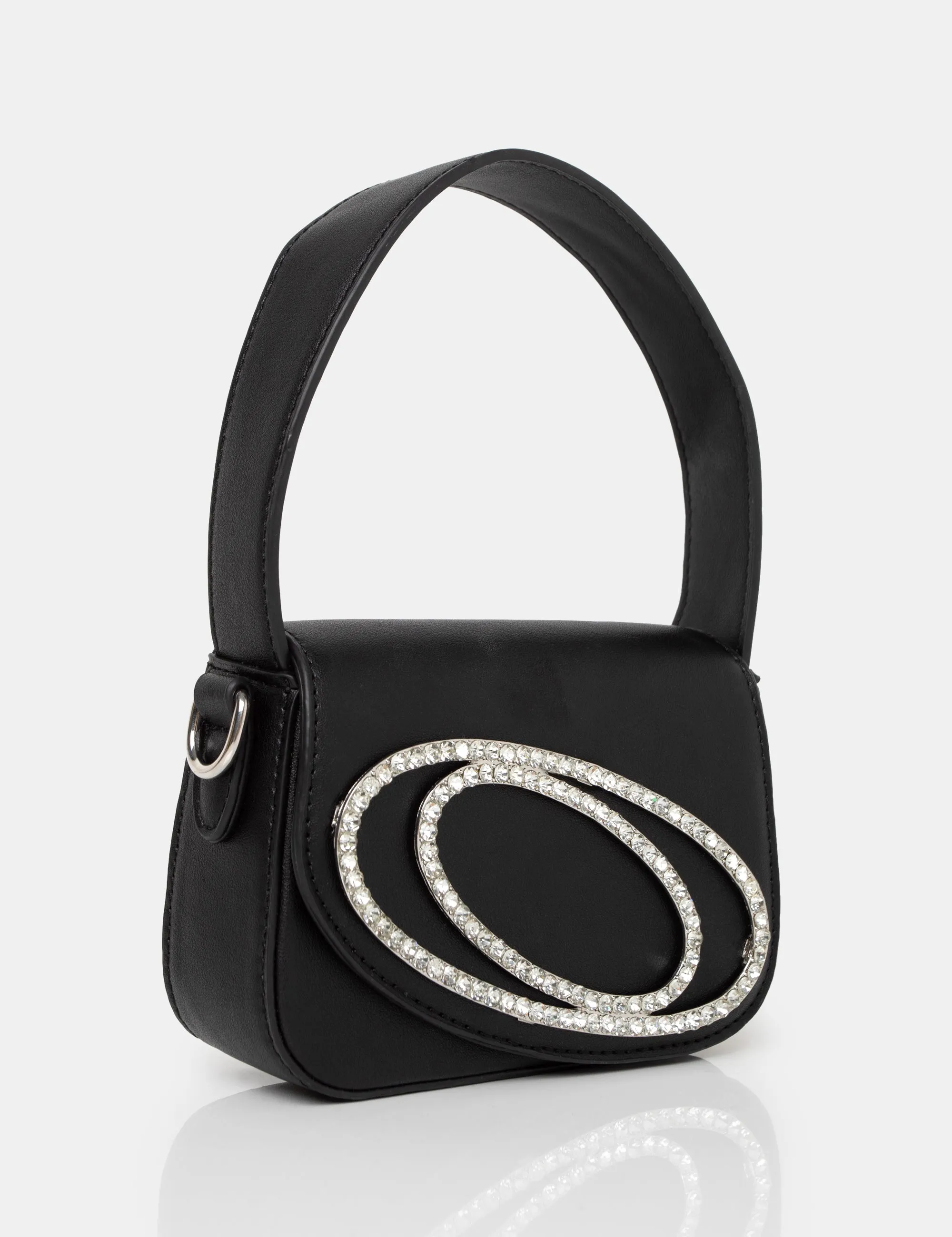 The Tonic Black Pu Diamante Mini Grab Bag sold by Public Desire product image thumbnail 2