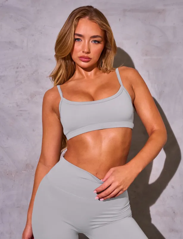 Kaiia Sculpt Scoop Neck Bralette Dove Grey made by Public Desire