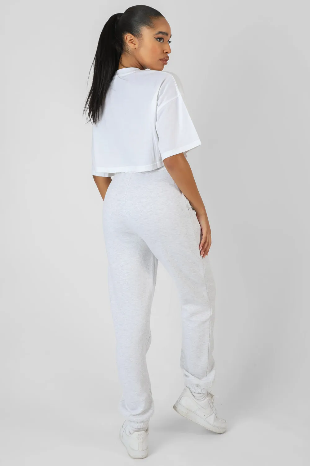 Varsity Super Cropped T-Shirt White sold by Public Desire product image thumbnail 5