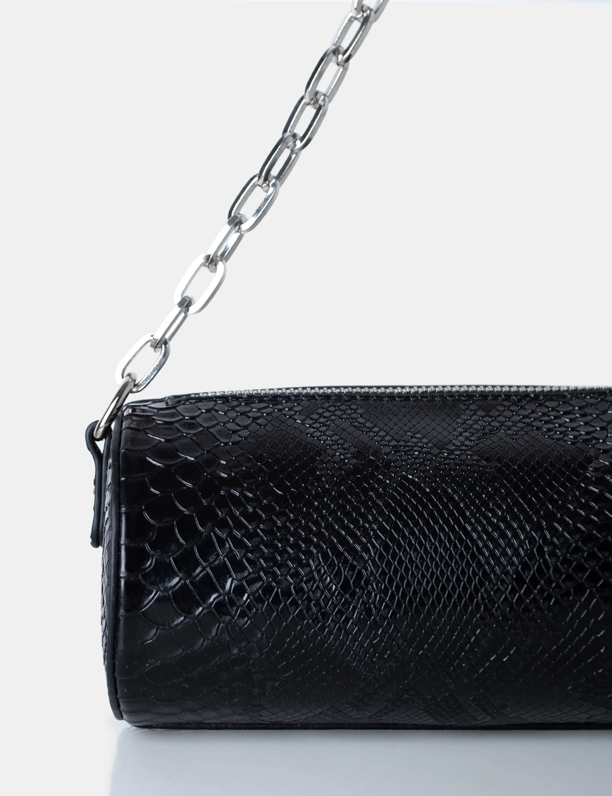 The Claudia Black Croc Shoulder Bag sold by Public Desire product image thumbnail 4