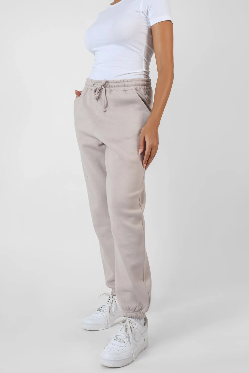 Oversized Drawstring Joggers Light Grey sold by Public Desire product image thumbnail 4