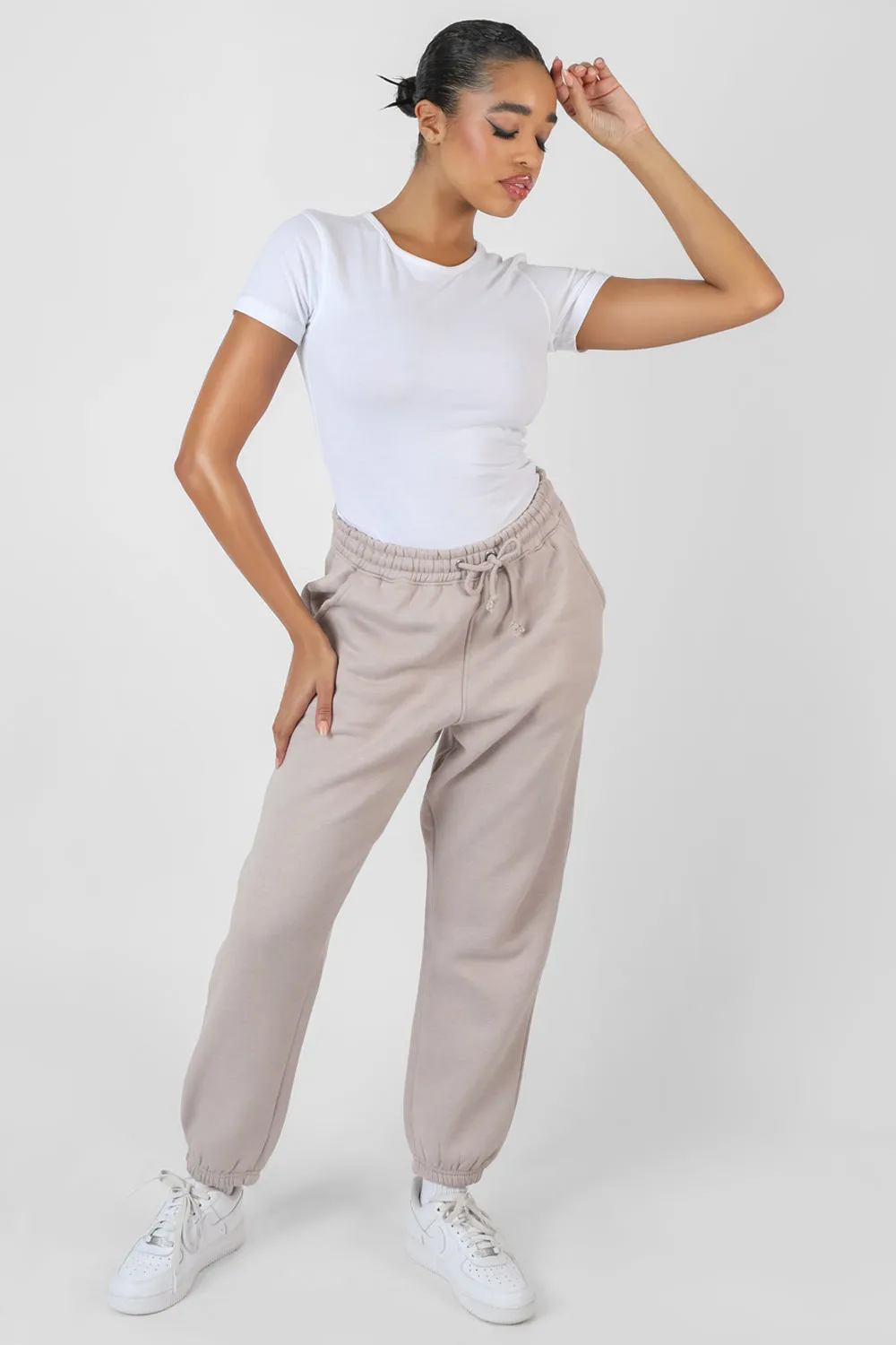 Oversized Drawstring Joggers Light Grey sold by Public Desire product image thumbnail 2