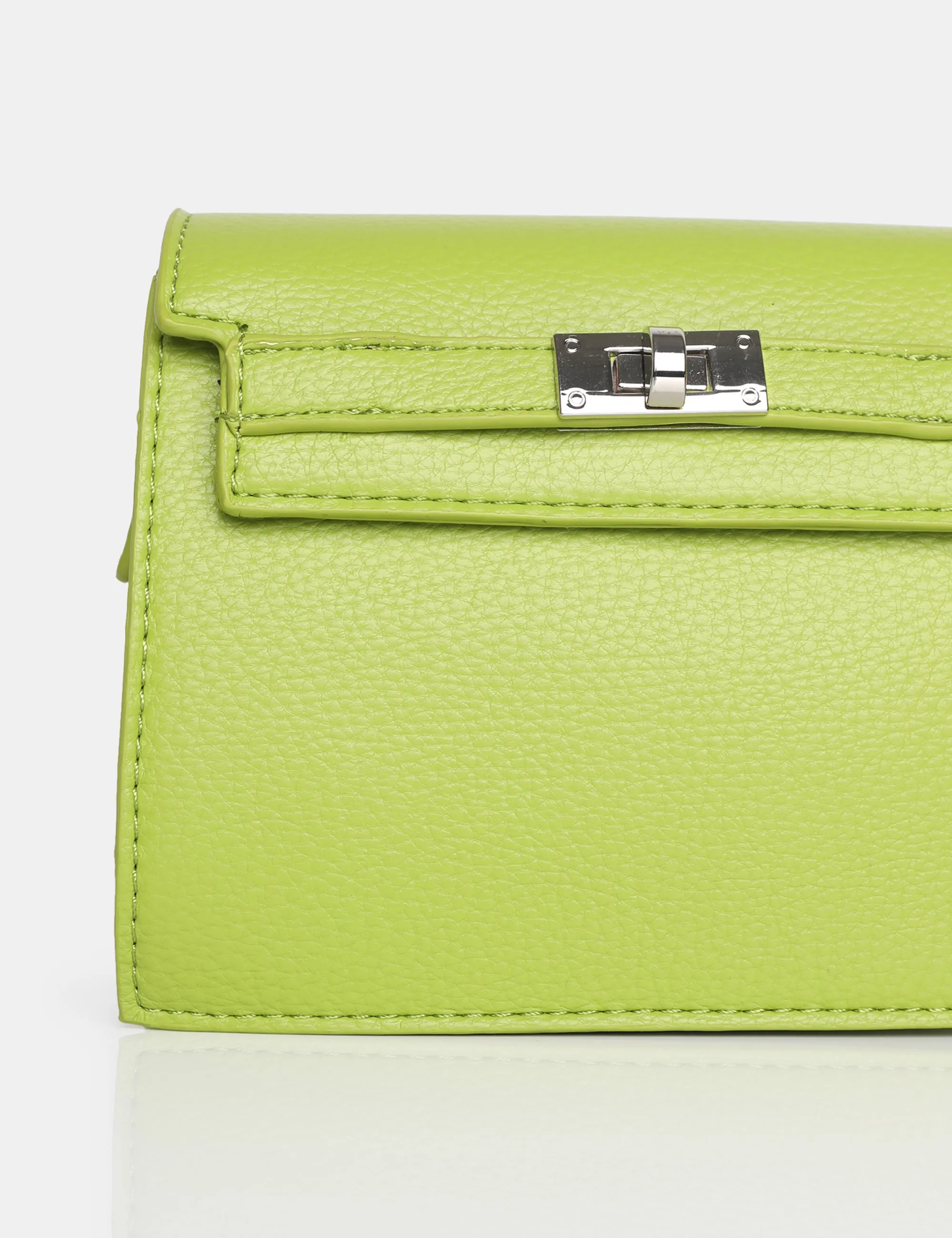The Devlin Chartreusse PU Mini Bag sold by Public Desire product image thumbnail 3