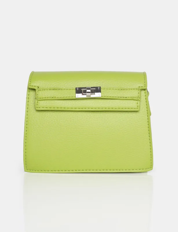 The Devlin Chartreusse PU Mini Bag sold by Public Desire