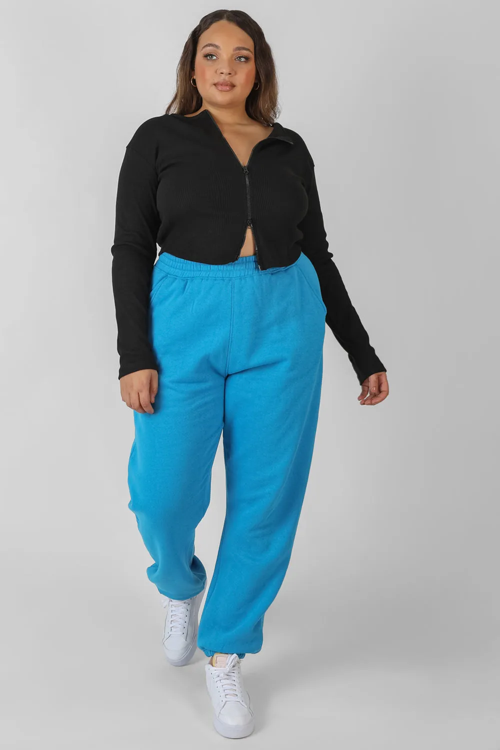 Curve Double Ended Zip Rib Top Black sold by Public Desire product image thumbnail 2