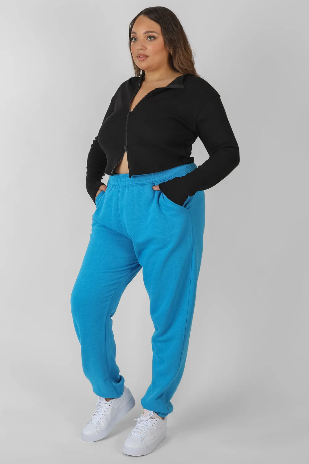 Curve Double Ended Zip Rib Top Black sold by Public Desire product image thumbnail 3