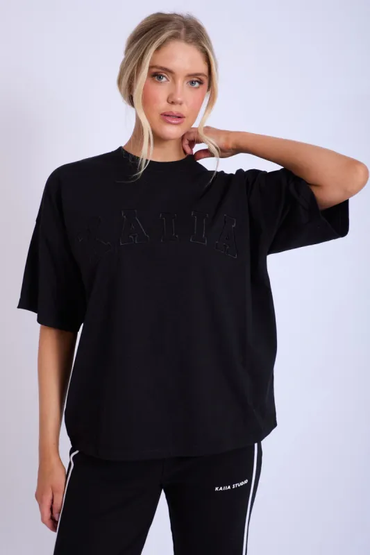 Kaiia Oversized T-shirt Black sold by Public Desire