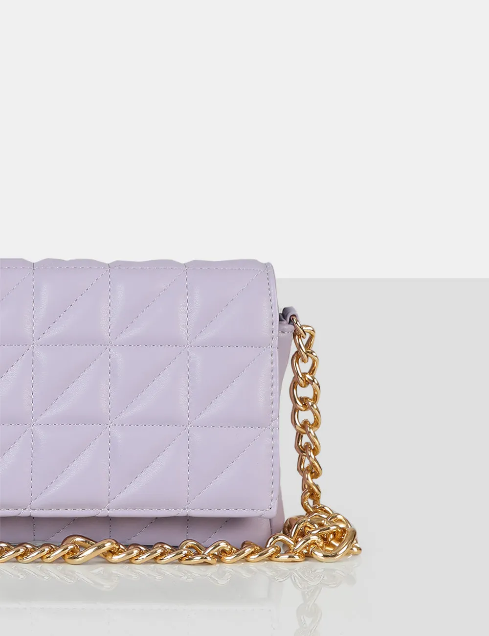 The Kahlo Lilac Gold Chain Shoulder Mini Bag sold by Public Desire product image thumbnail 3