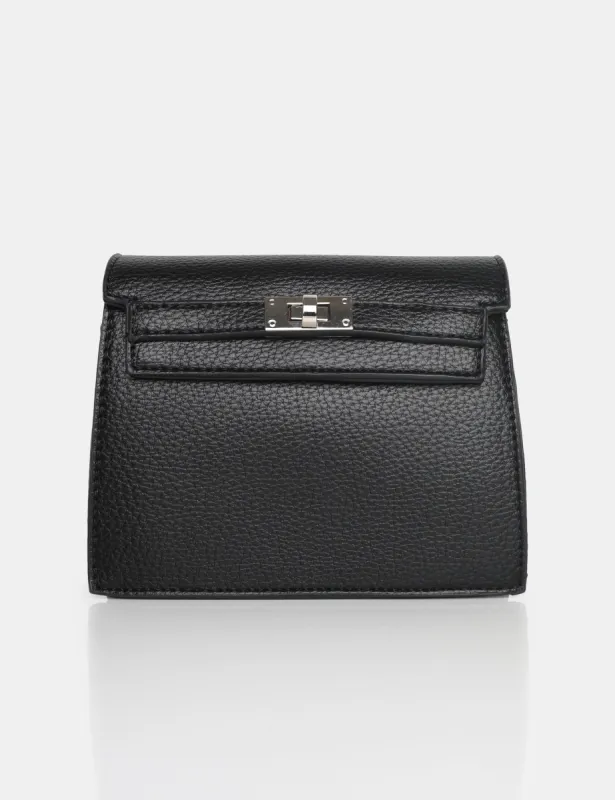 The Devlin Black PU Mini Bag sold by Public Desire