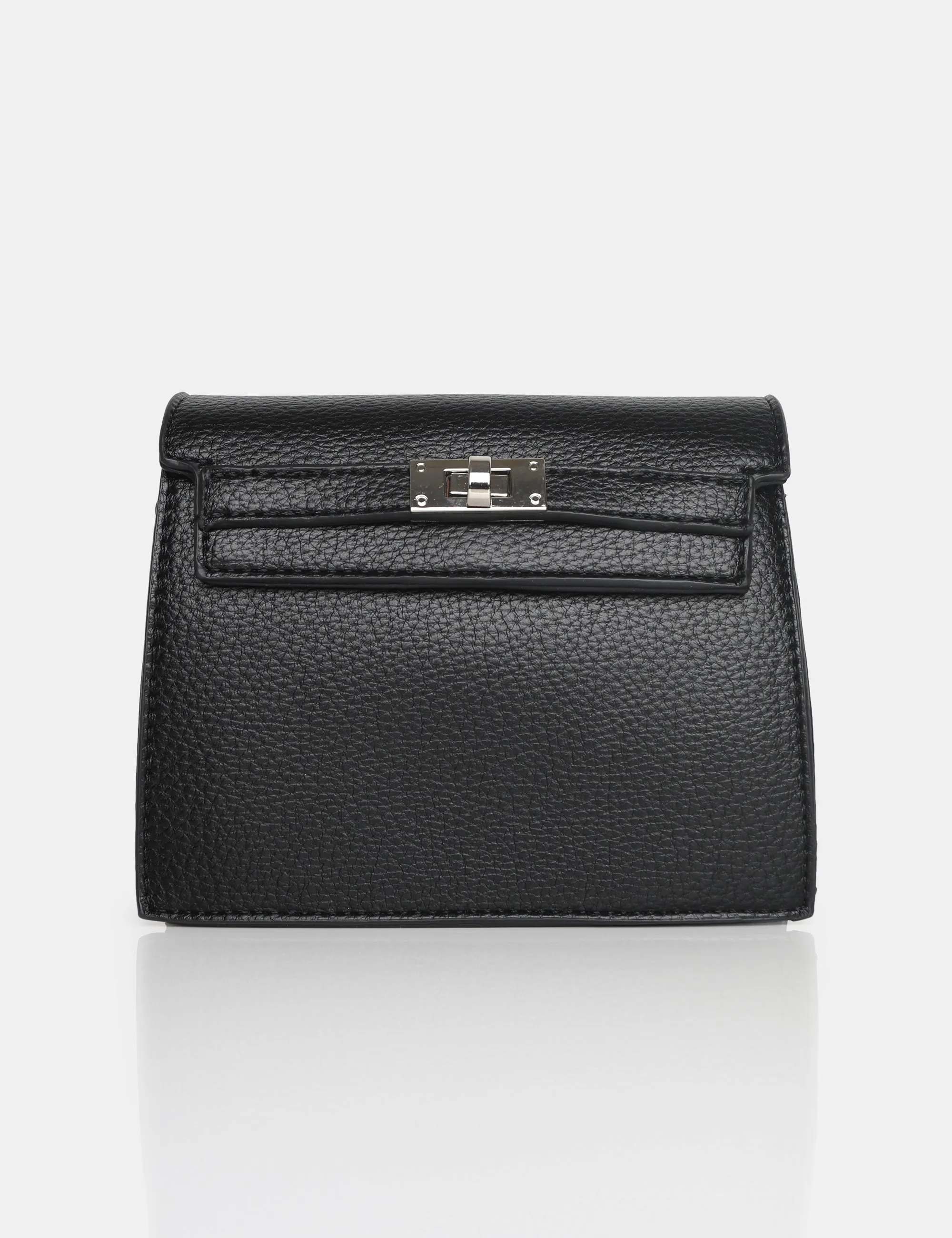 The Devlin Black PU Mini Bag sold by Public Desire