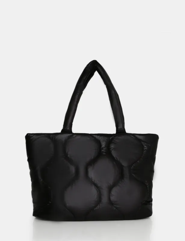 The Rudy Black Nylon Tote Bag sold by Public Desire
