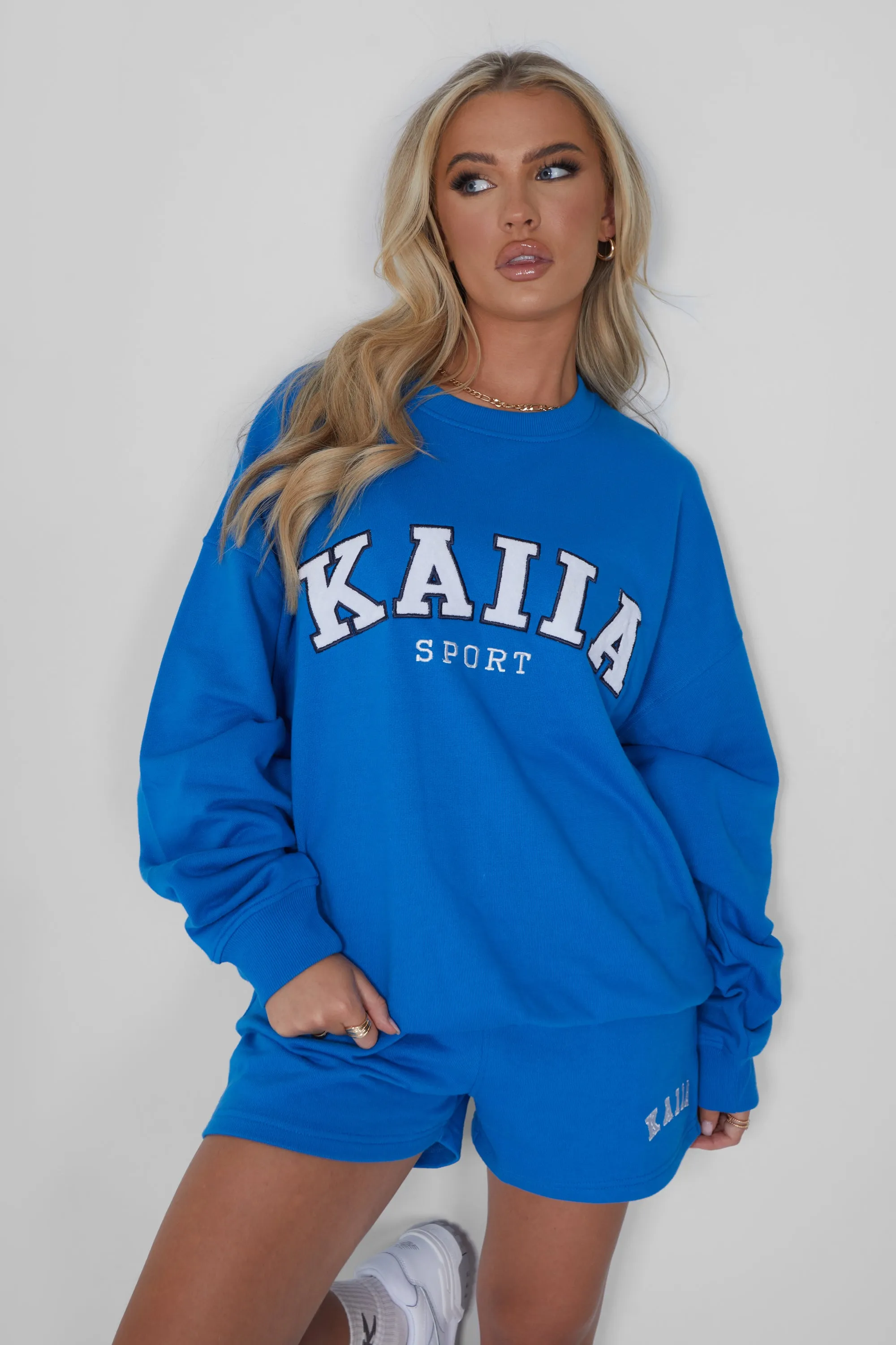 Kaiia Oversized Sweatshirt Cobalt Blue sold by Public Desire product image thumbnail 4