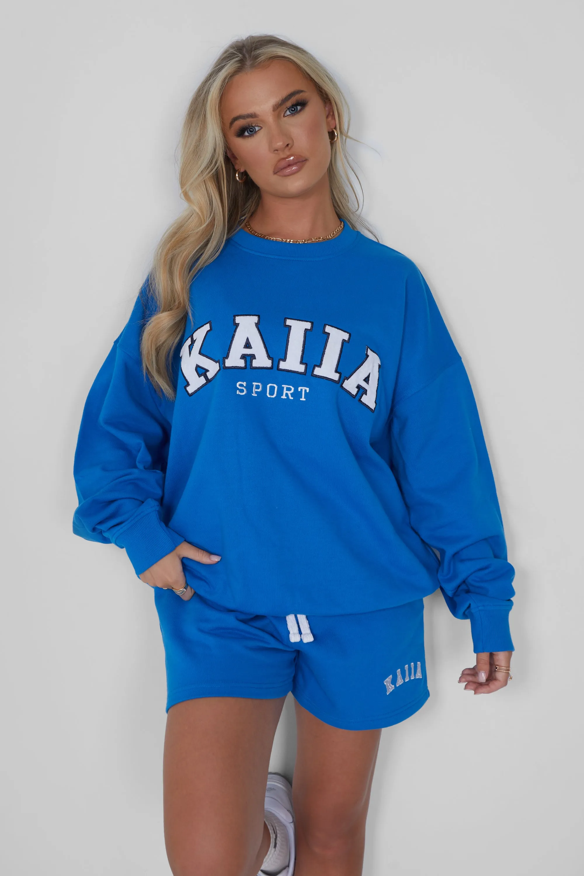 Kaiia Oversized Sweatshirt Cobalt Blue sold by Public Desire product image thumbnail 2