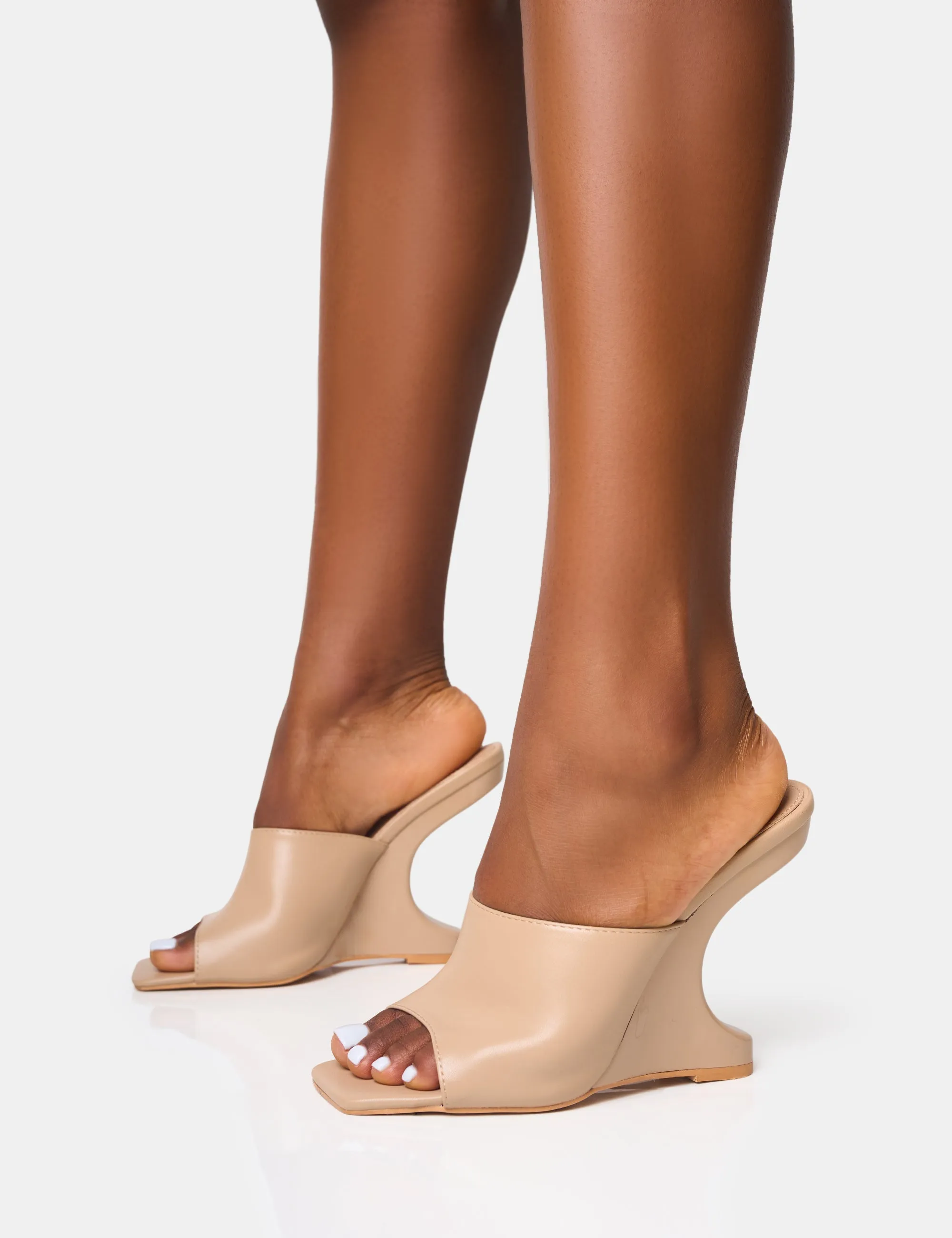 All in Nude Structured Wedge Heels sold by Public Desire product image thumbnail 3